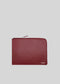 A M Leather Pouch Bordeaux with the brand name "everme" embossed in the lower right corner, isolated on a white background.