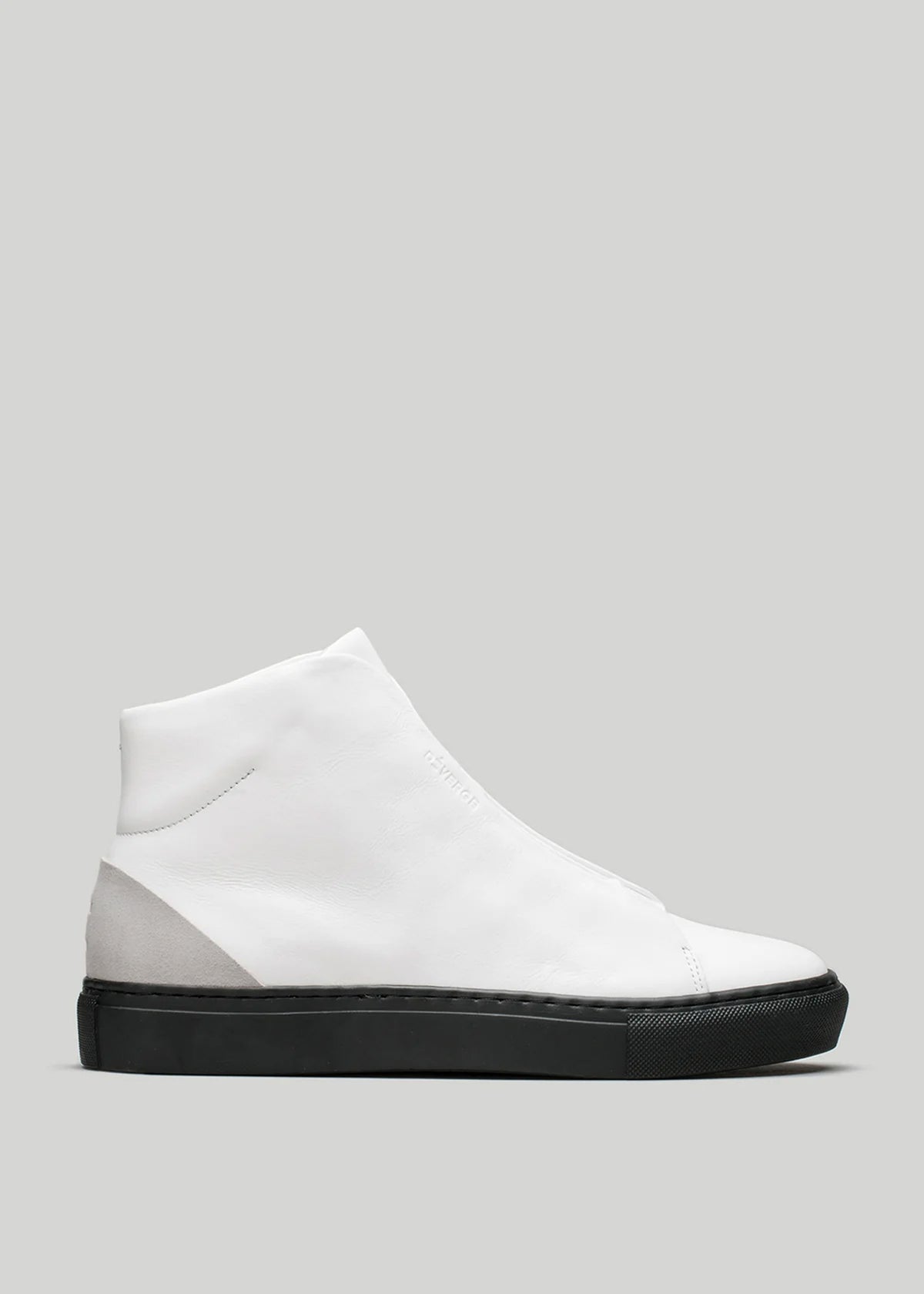 A MH0113 by Braima with a black sole, featuring a minimalist design and smooth texture, handcrafted in Portugal from premium Italian leathers.