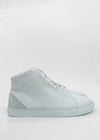 A single MH0069 Grey Floater high-top sneaker for men displayed against a plain white background.
