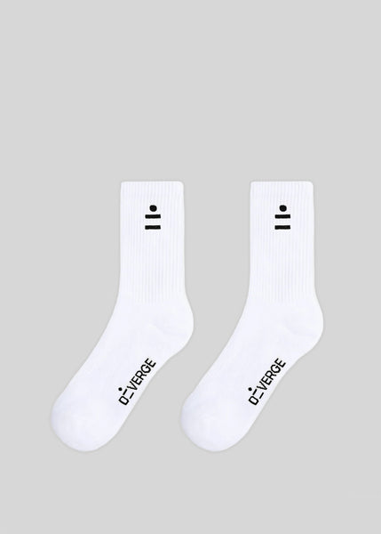 White Crew Socks