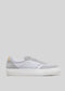 grey premium leather sneakers in contemporary design sideview