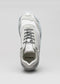 grey premium leather sneakers landscape with sophisticated silhouette topview