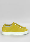 lime premium leather low sneakers in clean design sideview outlet