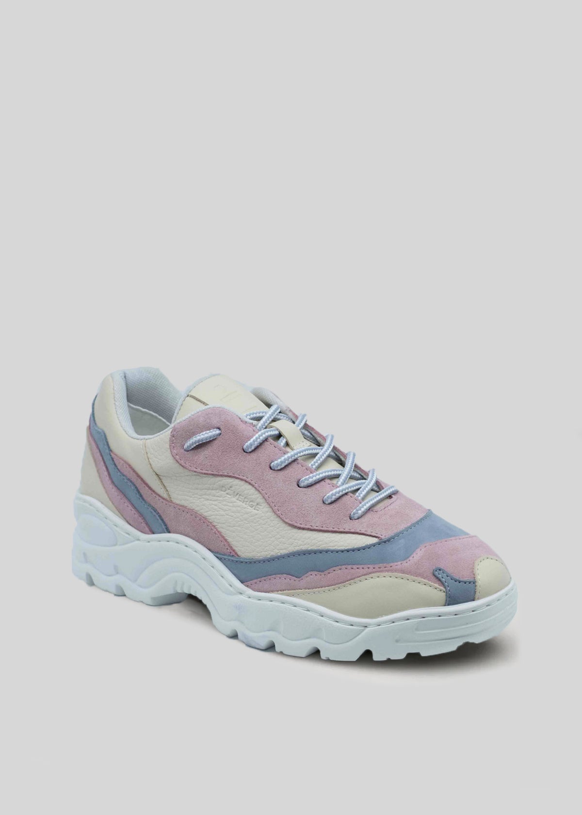 Gray and Purple Sneakers with Colorful Accents Vintage Havana Cosmic 17 Silver Purple Sneakers | Red Dress main image 4