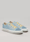 sky and sage premium canvas multi-layered low sneakers frontview