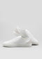 cuir blanc de première qualité bas sneakers dans un design propre superposé