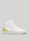 MH0008 Lemongrab Highs with a yellow heel patch on a gray background.
