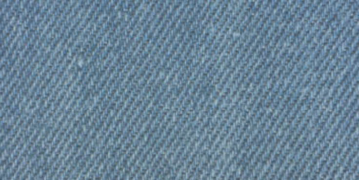 Close-up image of Jeans - Canvas Material Color for Custom Shoes showing detailed texture and weave pattern with slight wear signs.