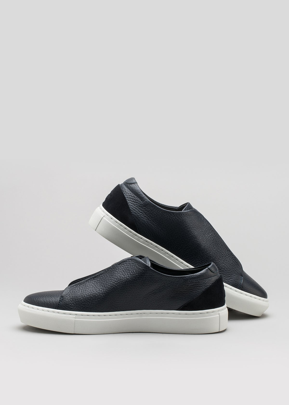 Custom two toned grey shoes with black soles. (MB2) Men main image 2