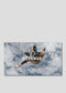 tarjeta regalo en diseño azul con imagen de hombre saltando con ahora sneakers