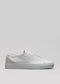 grey and plaster premium leather low sneakers in clean design sideview