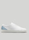 white and artic premium leather low sneakers in clean design sideview