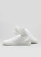 white premium leather low sneakers in clean design stacked